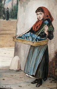 An Eye To An Expected Buyer by Augustus Edwin Mulready