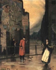 Outside Chelsea by Augustus Edwin Mulready
