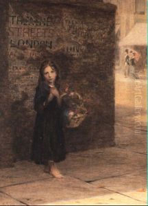 The Flower Seller by Augustus Edwin Mulready