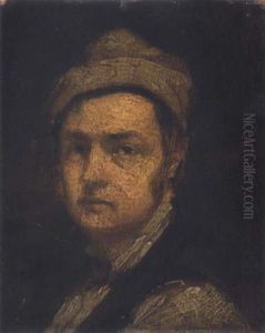 Self Portrait, Wearing An Artist's Smock And Headdress Self Portrait, Wearing An Artist's Smock And Headdress