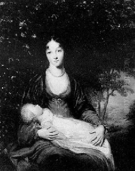 A Mother And Child In A Landscape - view 1