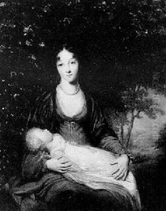 A Mother And Child In A Landscape