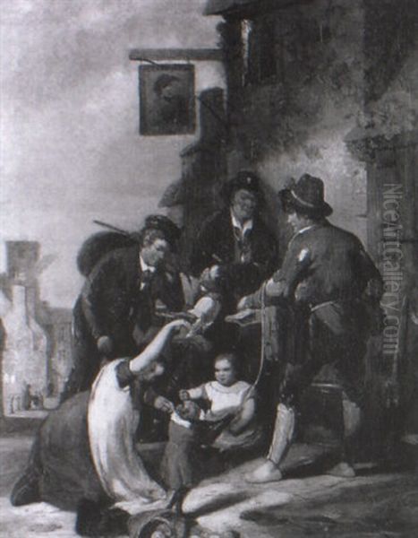 Travellers Outside The Duke's Head - view 1