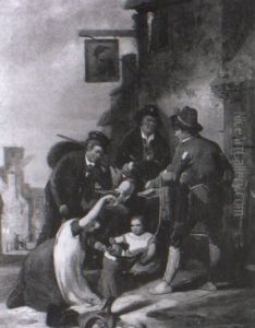 Travellers Outside The Duke's Head by William Mulready