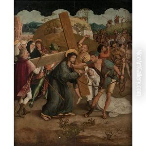 La Montee Au Calvaire by Hans Multscher