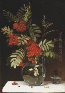 Bouquet De Branches De Groseillier Dans Un Vase