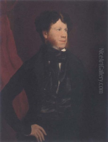 Portrait Of Michael Kelly In A Black Jacket, Waistcoat And Cravat - view 1