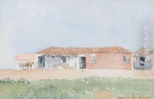Ferme A Capao Do Leao (bresil) by Louis Victor Marie Billiard