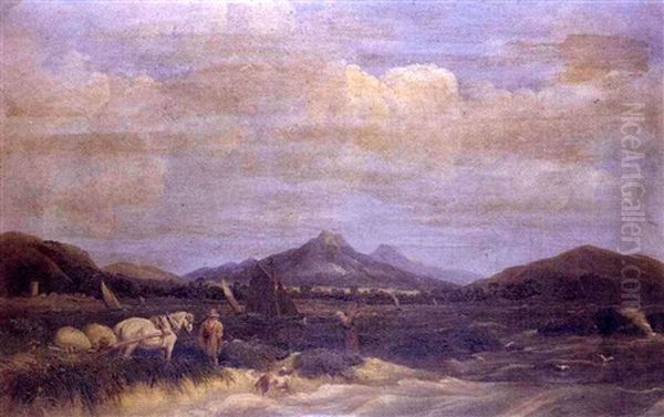 Coast Scene-noon: Peasants Winnowing Corn - view 1