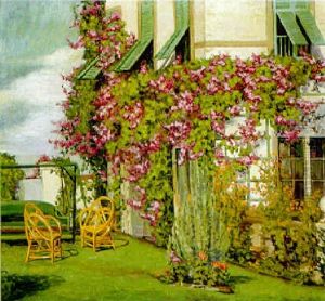 Bougainvilla On The Terrace by Sally Blyth Mummert