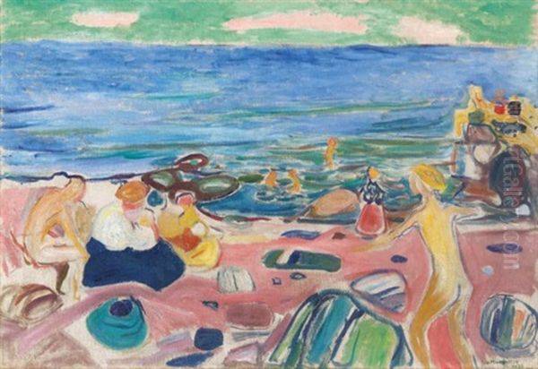 Badescene Fra Asgardstrand (bathing Scene From Asgardstrand) - view 1