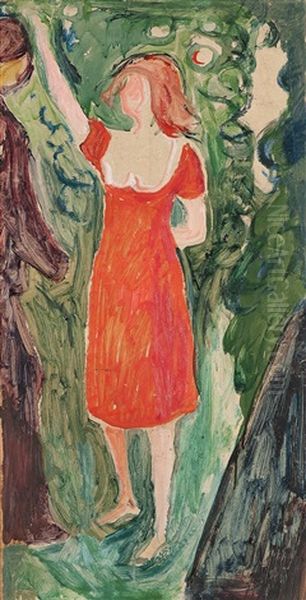 Woman In A Red Dress - view 1