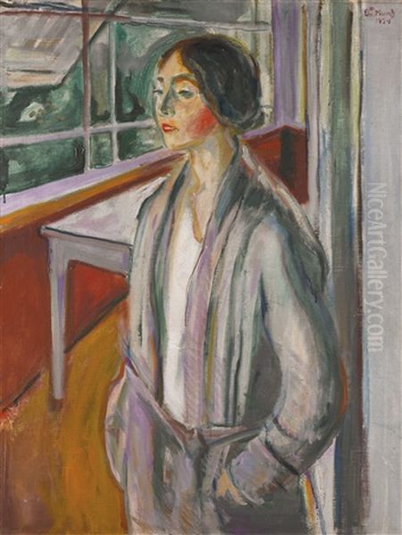 Ung Kvinne Pa Verandaen (young Woman On The Veranda) - view 1