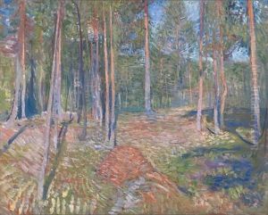 Furuskog by Edvard Munch