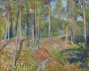 Furuskog (pine Forest) by Edvard Munch