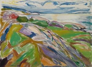 Kystlandskap Fra Hvitsten (coastal Landscape At Hvitsten) by Edvard Munch