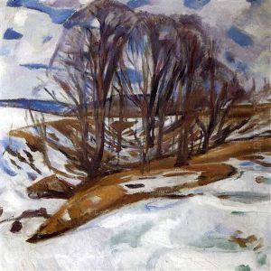 Melting Snow by Edvard Munch