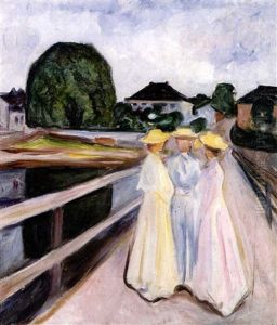 Girls On The Jetty by Edvard Munch