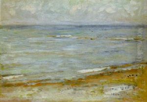 The Beach At Aasgaardstrand by Edvard Munch