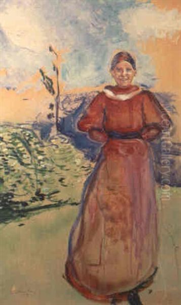 Girl In Red Dress (inger Munch) - view 1