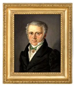 Portrett Av Grosserer Heyerdahl by Jacob Eduard Munch