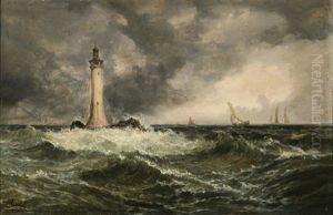 Eddy Lighthouse And Falmouth Bay, Cornwall: A Pair Of Works by John Mundell