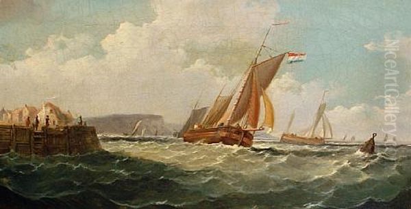 Shipping Off Dover (+ Ships In A Harbor; Pair) - view 1