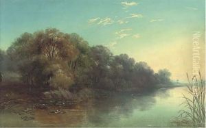 The Thames, Near Laleham by John Mundell