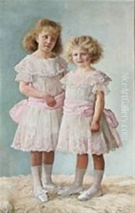 Portrait Of The Sisters Clara And Agnes Henningsen Portrait Of The Sisters Clara And Agnes Henningsen
