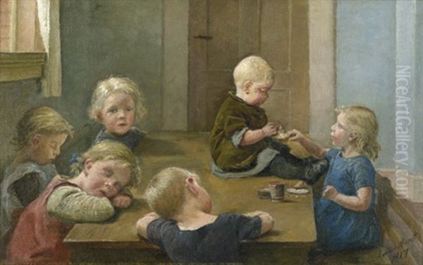 Nach Dem Mittagsmahl: Schlafende Und Essende Kinder Rund Um Einen Tisch (after Dem Mittagsmahl: Schlafende Und Essende Kinder Rund Um Einen Tisch) - view 1