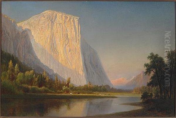 A Small Encampment, El Capitan, In Yosemite Valley - view 1