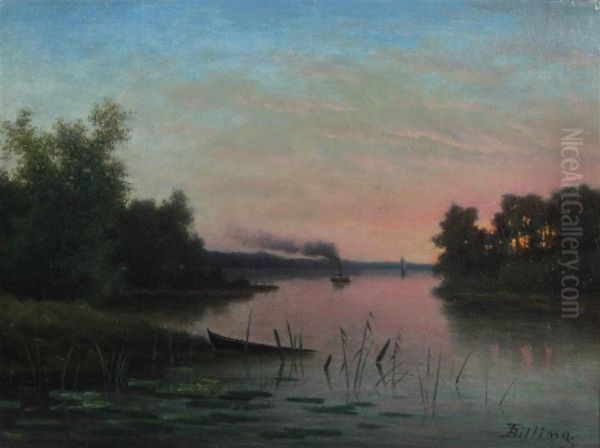 River At Dusk - view 1