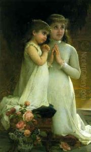 La Priere Du Soir by Emile Munier