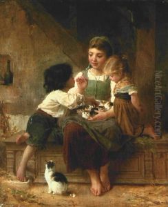 A Happy Family by Emile Munier