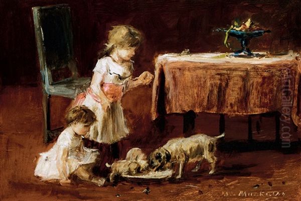 Feeding Puppies - view 1
