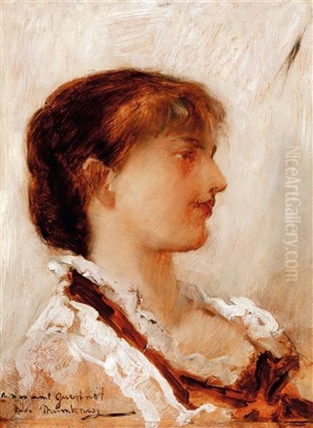 Young Girl In A White Pleated Blouse - view 1