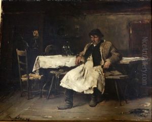 Le Buveur by Mihaly Munkacsy