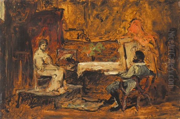 Painter And His Model - view 1