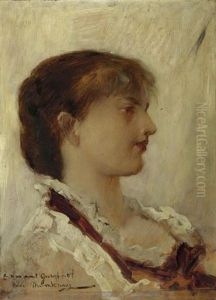 Bildnis Eines Madchens by Mihaly Munkacsy