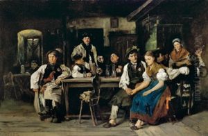 Rekruten by Mihaly Munkacsy