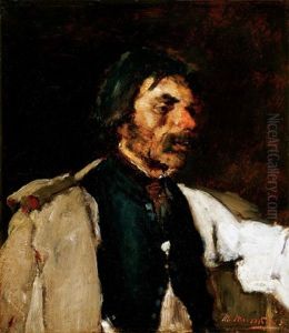 Ferfiportre (male Portrait) by Mihaly Munkacsy