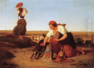 A Bogracs - Feldontott Bogracs (open-air Cooking Pot) by Mihaly Munkacsy