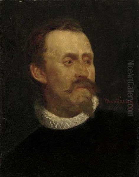 Portrait Of A Man In A Black Doublet And Lace Collar - view 1