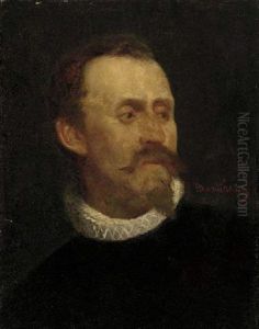 Portrait Of A Man In A Black Doublet And Lace Collar