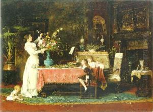 The Flower Arrangement by Mihaly Munkacsy