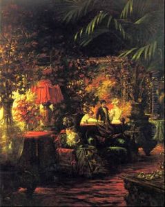 In The Foyer by Mihaly Munkacsy
