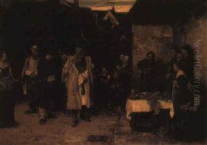 Bringing In The Night Rovers by Mihaly Munkacsy