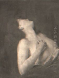 A Reclining Nude Woman by Mihaly Munkacsy
