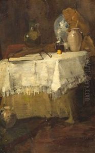 Still Life With Violin by George Frederick Munn