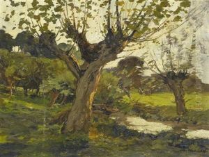 Spatsommerliche Flusslandschaft by Xeno Muenninghoff